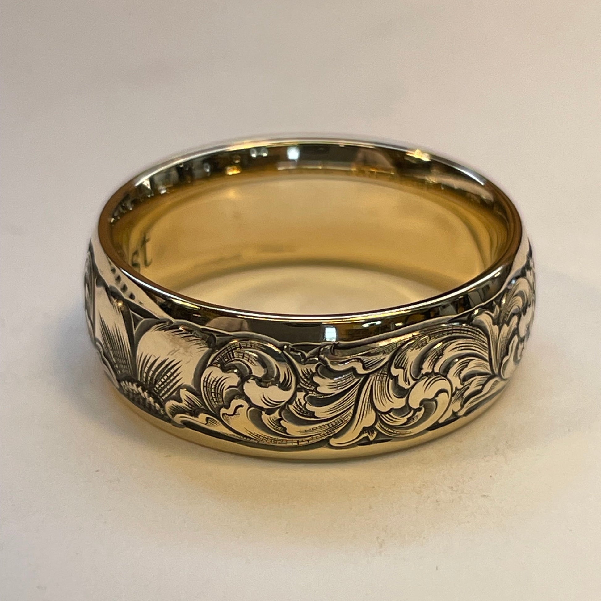 Gold Engraved Band