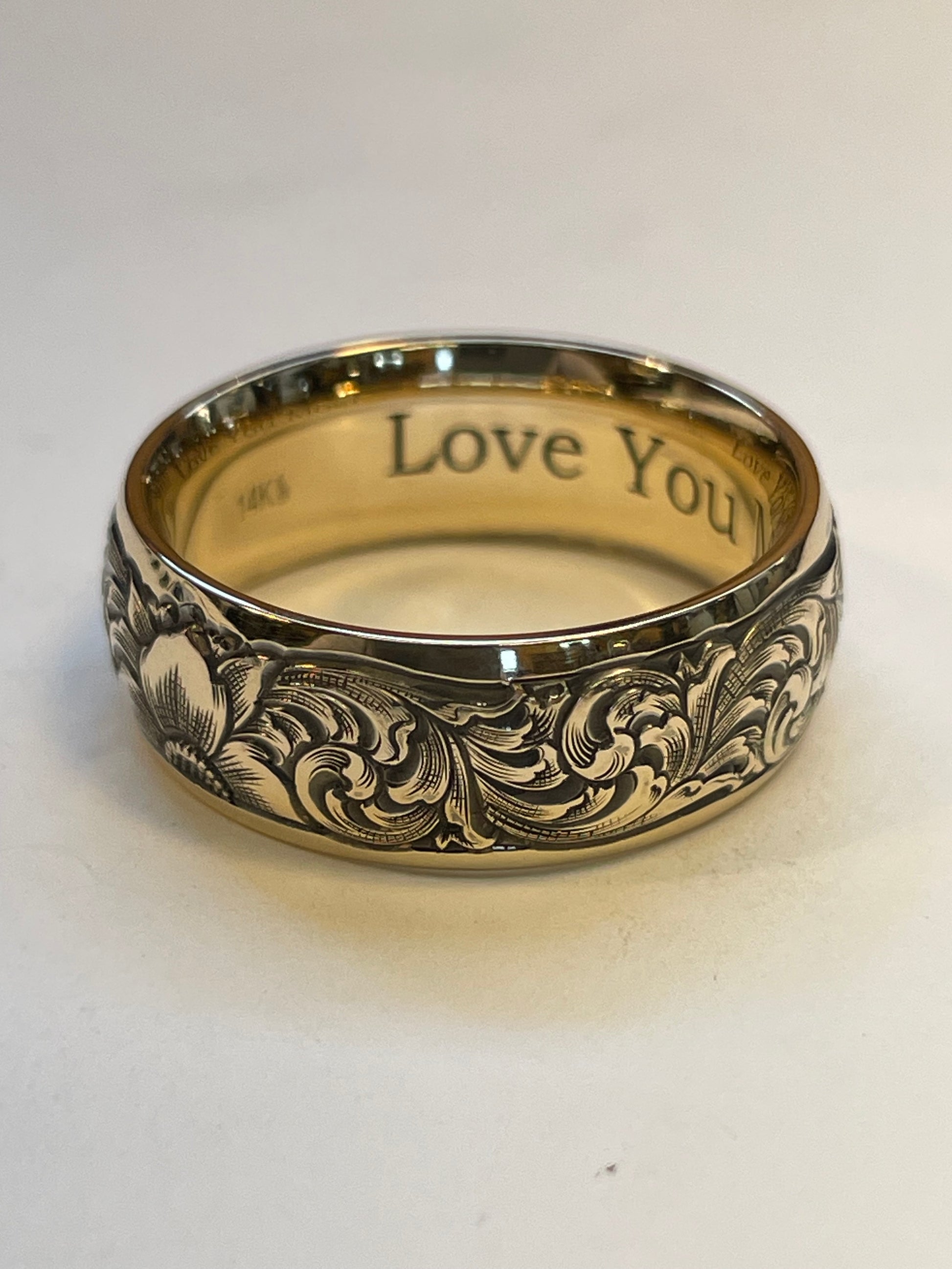 Gold Engraved Band