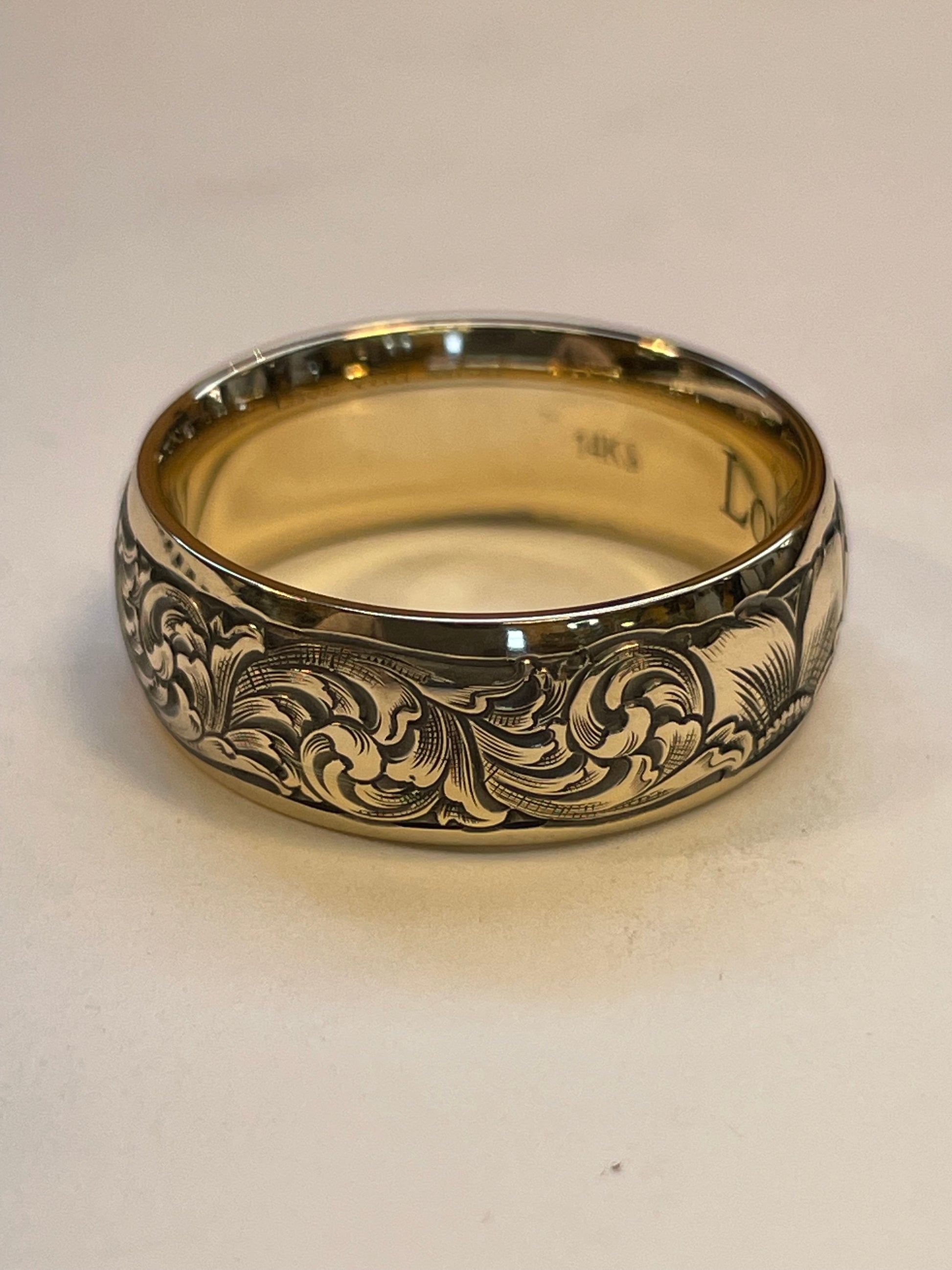 Gold Engraved Band